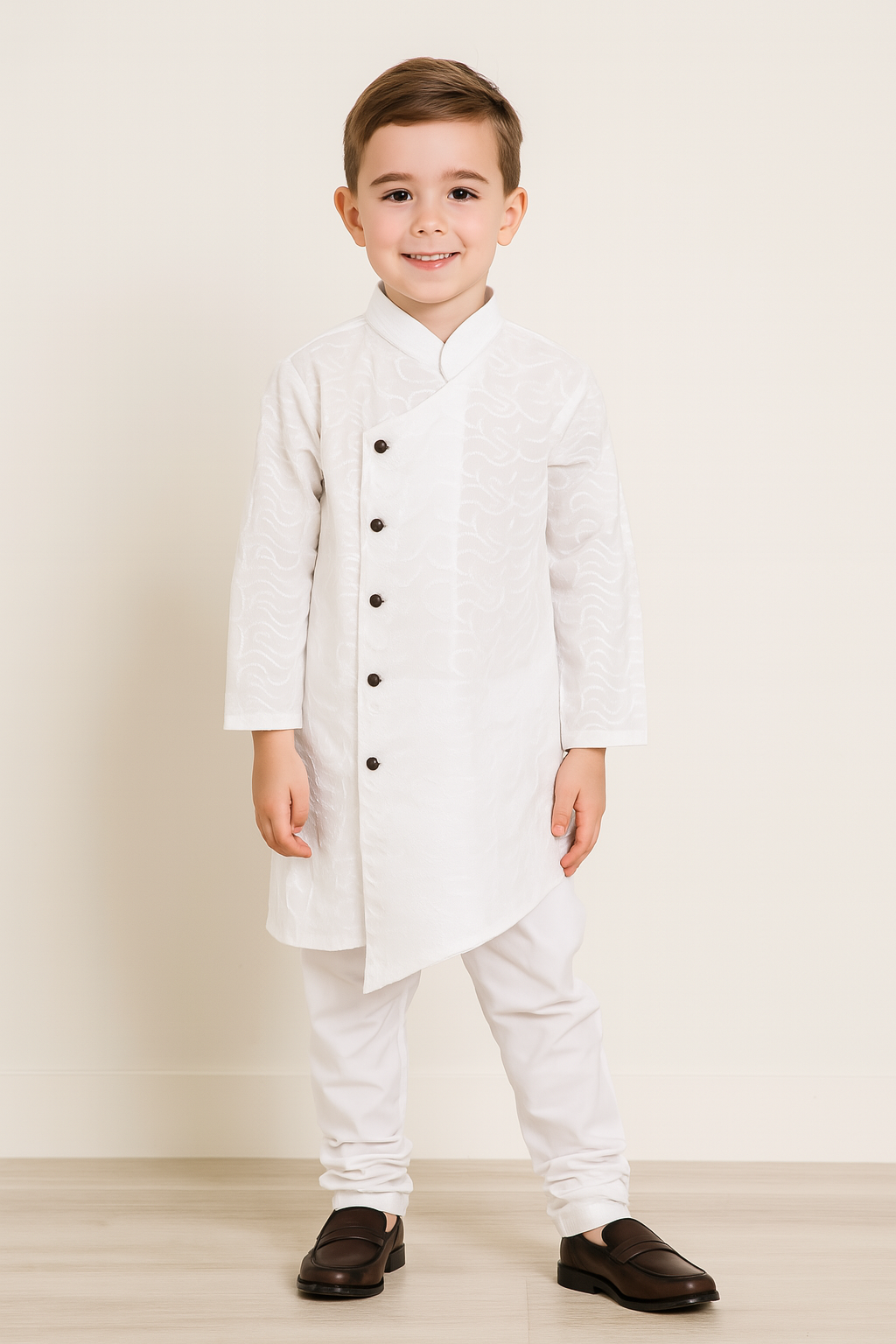 Boys/Kids/youth white Kurta and Pajama  /  set casual comfort wear / festival wear / Indian Ethnic / Traditional wear for kids
